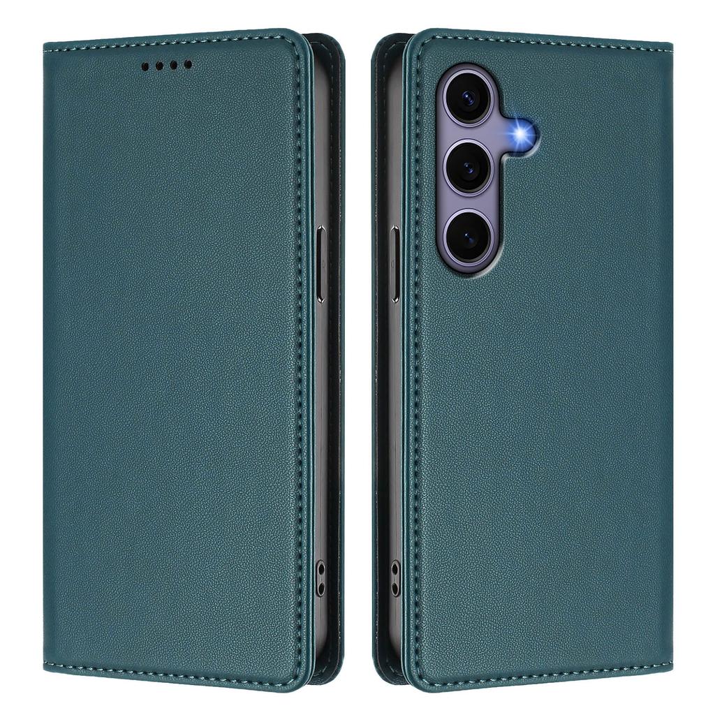 For Samsung Galaxy S24/Galaxy S25 Leather Wallet Case Magnetic Closure RFID Blocking Phone Cover