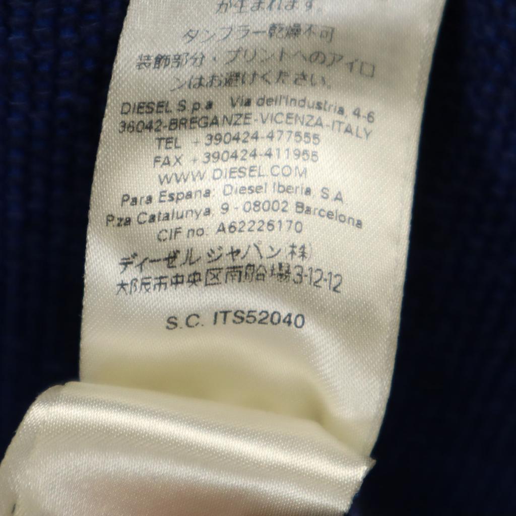 DIESEL Long sleeve knit one piece S blue Women Used