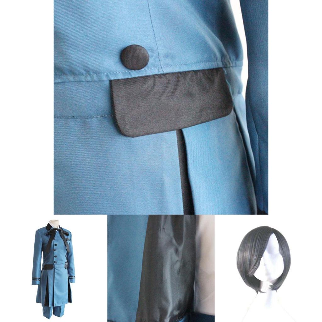 Elegant Black Butler Ciel Phantomhive Cosplay Costume Full Set For Unisex Halloween Events
