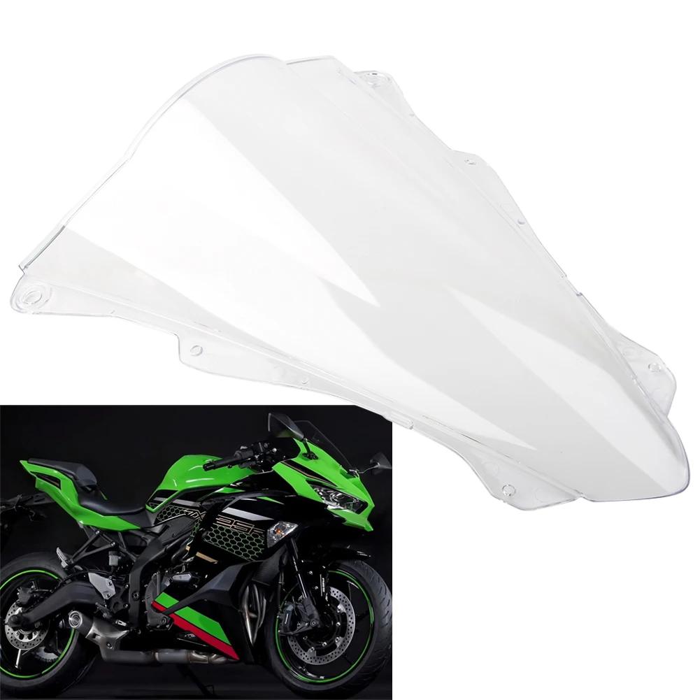 Motorcycle For Kawasaki Ninja ZX 25R  Windshield Windscreen Double Bubble ABS Wind Deflector
