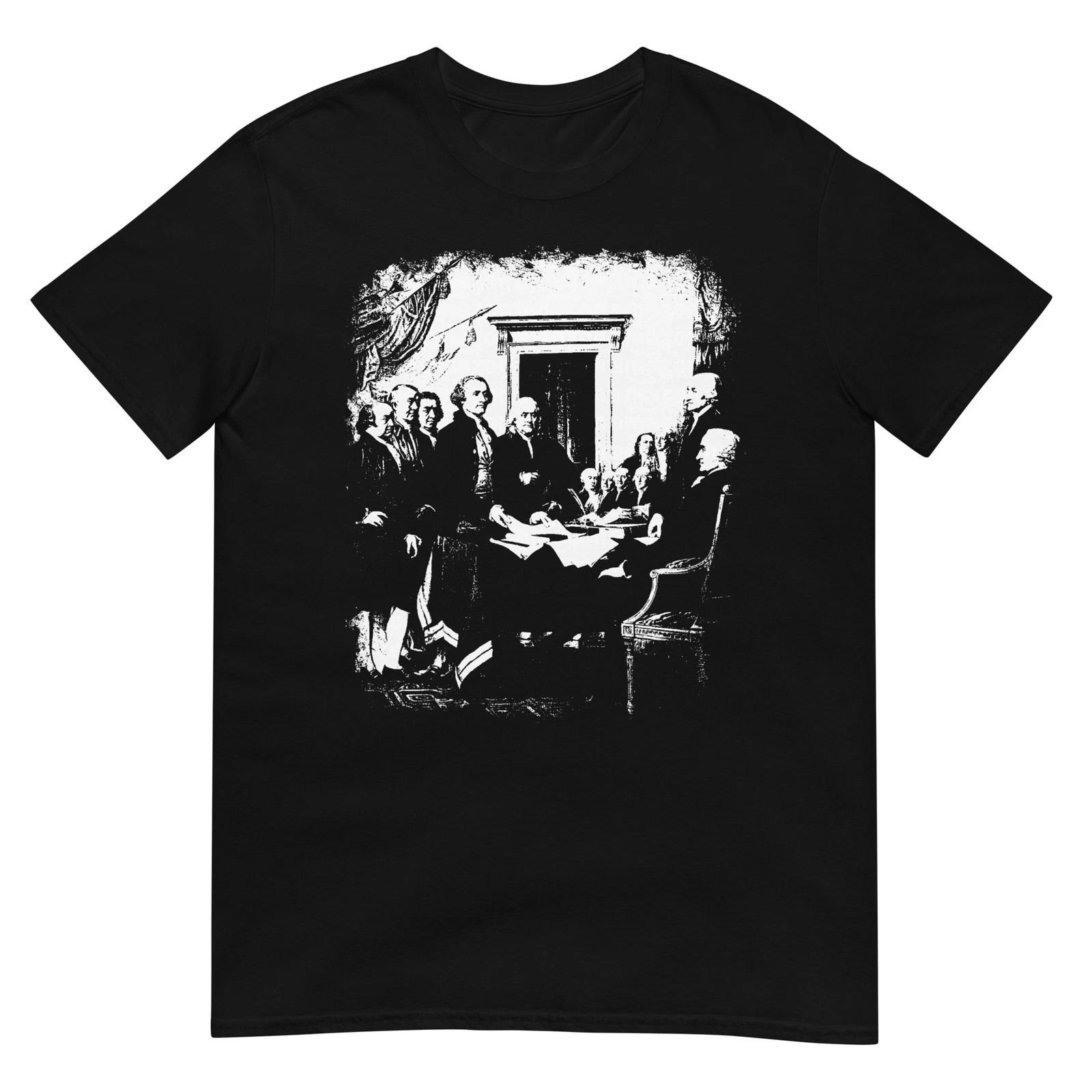 Signing The Declaration of Independence 4th of July 1776 250 T-Shirt XXL