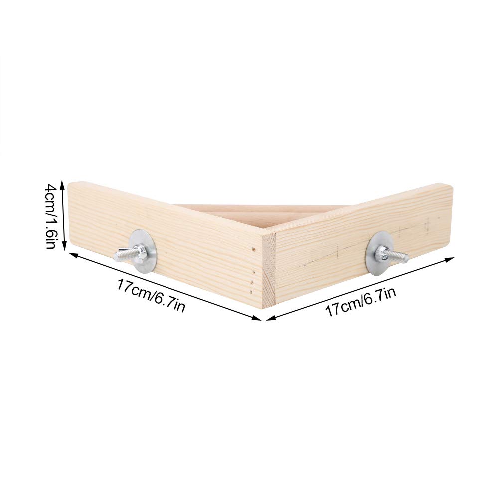 Bird Perch Easy to Install Chew Toy Bird Corner Stage Parrot Toy Space Saving Flying Squirrel Parakeet Cockatiel