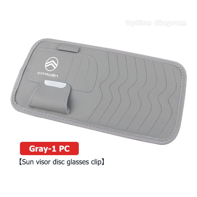 

Car Sun Visor Organizer Multi-Pocket Card Sunglasses Holder For Citroen C4 C3 C5 C1 C2 C6 C4L DS3 DS4 Berlingo Picasso Jumper