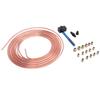 316in X25ft Brake Line Replacement Tubing Coil and Fitting Kit with Double Flaring Tool for