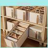 Clothes Storage Box With Dividers Foldable For Bedroom And Closet