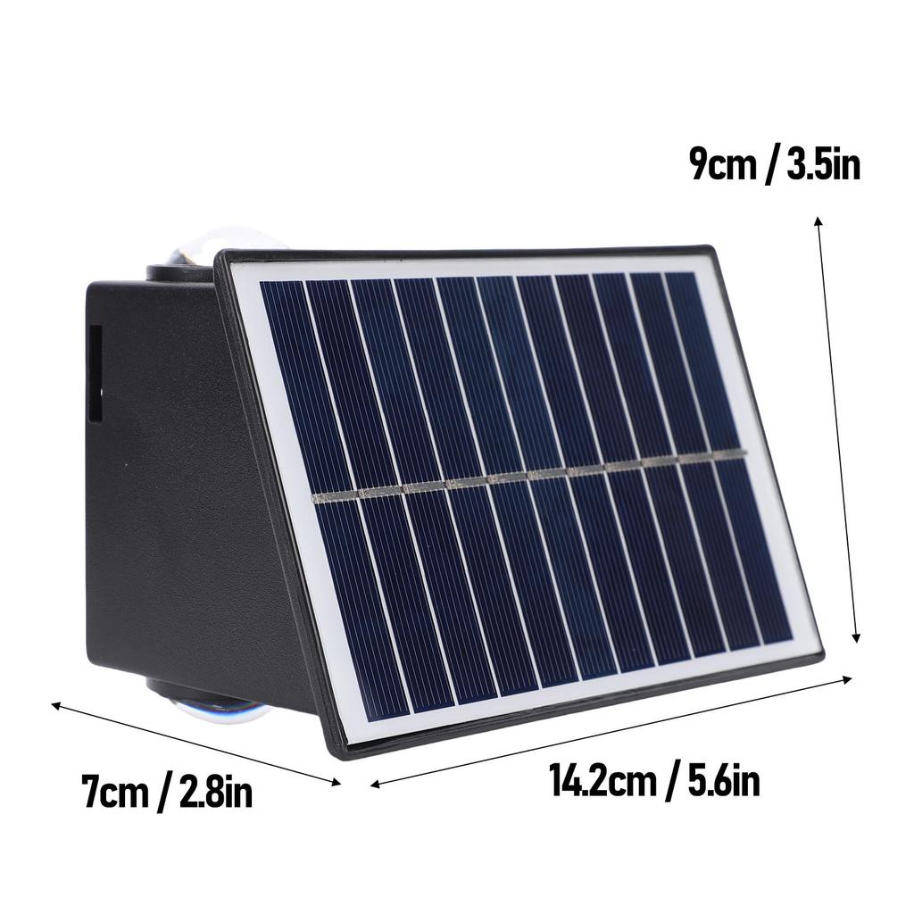 Solar Led Wall Light Solar Fence Sconce IP65 Water Proof for Patio Porch Garden Backyard Fence Decor 6 LEDs Warm Light 6-8 Hours