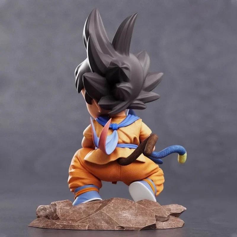 Dragon Ball Infanzia Piccolo Goku Abbracci Puer Ya Mu Tè Piccoli Seguaci Figure Bambola Modello in PVC Statua Collezione Regalo