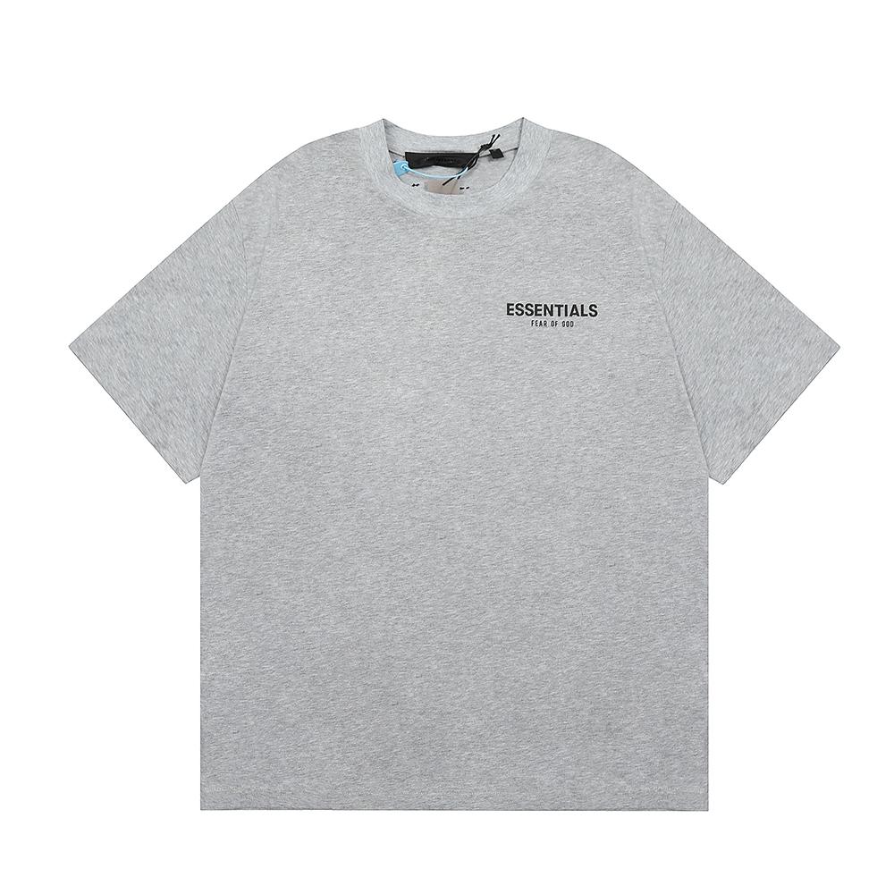 Fear of God T-shirt Oversize Essentials Stampa Lettere sul Retro Uomo Donna Cotone Puro Casual Manica Corta 3 Colori