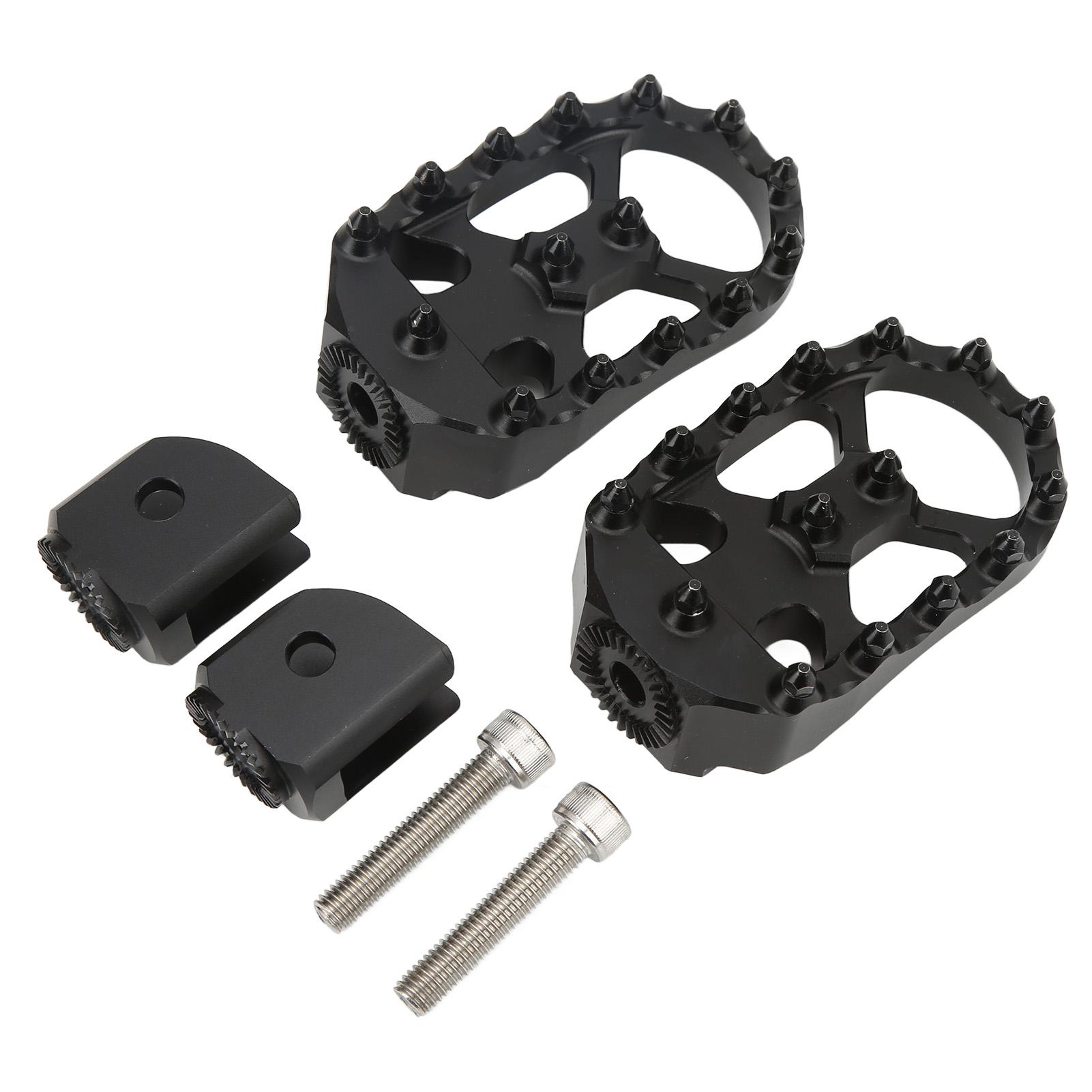 

2 шт. передние подножки CNC алюминиевые анодированные противоскользящие сменные для R1200GS R1250GS LC черные чёрный