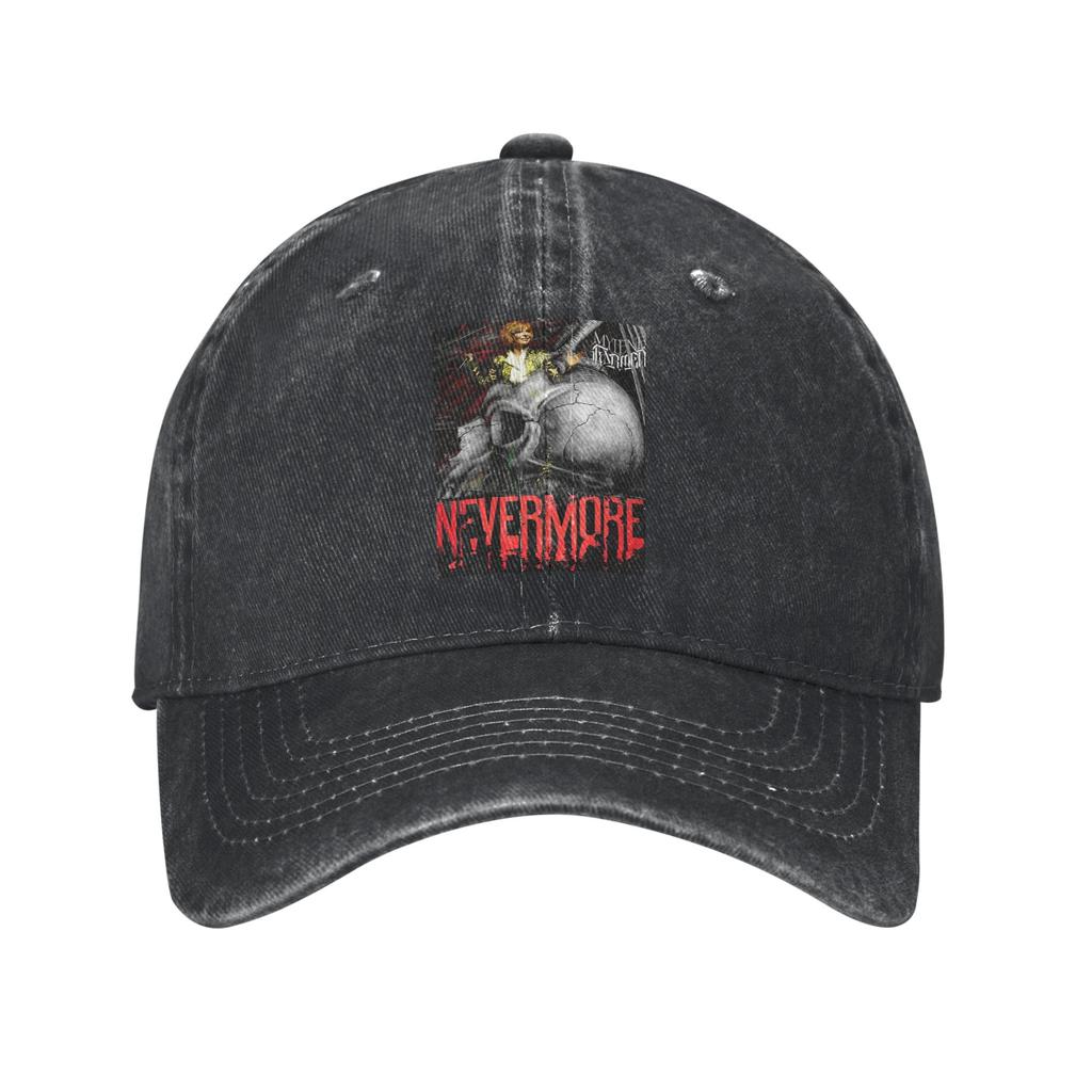 Nevermore Skeleton Mylene Farmer Denim Cap Casual Baseball Caps Adjustable Hat Summer Unisex Baseball Hats