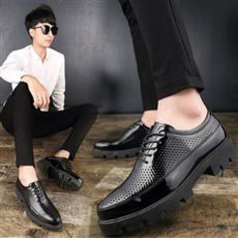 Doudou Shoes Men's 2025 Summer New Soft Leather Trend Versatile Men's Leather Shoes Business Break Leather Shoes