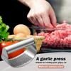 Multi-Function Garlic Press Stainless Steel Garlic Ginger Manual Vegetable Ginger Garlic Press Squeezer Crusher Kitchen Gadgets
