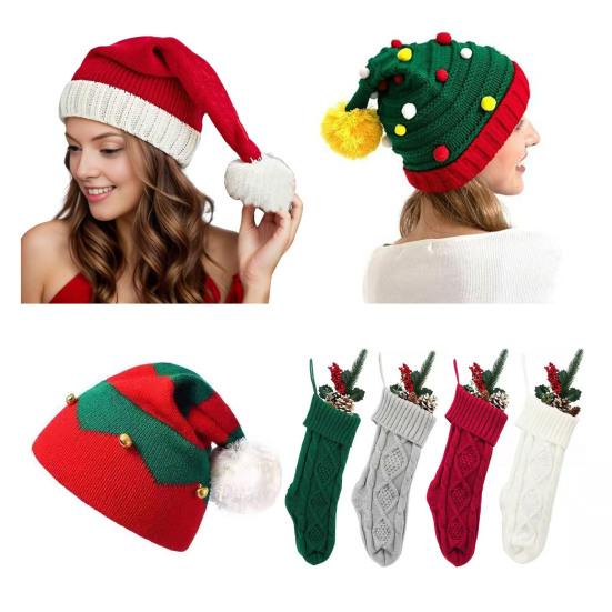 Yousheng Christmas Stockings Large 18" Handmade Cable Knit Stockings Rustic Farmhouse Fireplace Hanging Decor for Mantel Tree Wall Holiday Decoration