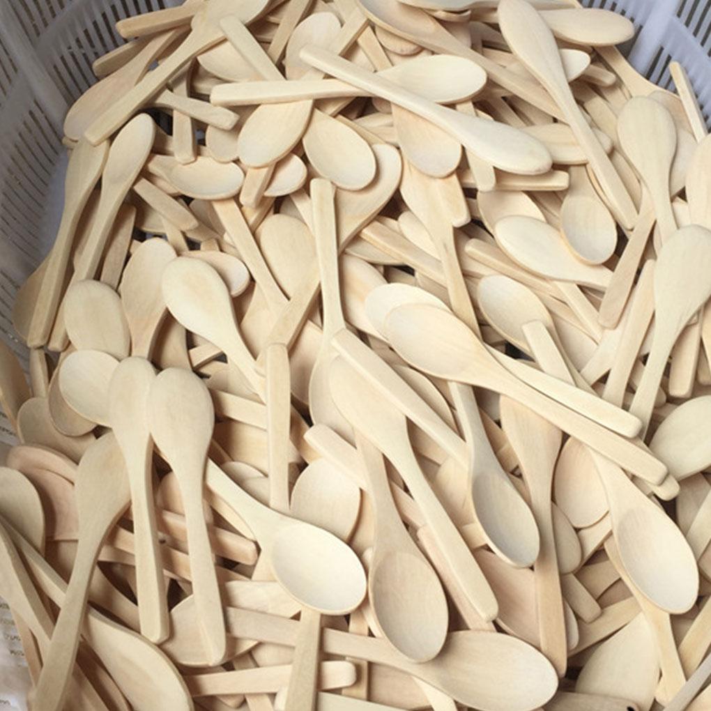 12piece Wooden Tea Spoons Durable And Long-lasting Tableware Spoon Kitchen Cooking Tools