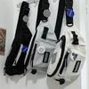 Korean Style Unisex Fashion Chest Bag Crossbody Waist Bag Messenger Bag Sportswear Shoulder Bag Casual Outdoor Bags Lovers Gift for Men and Women