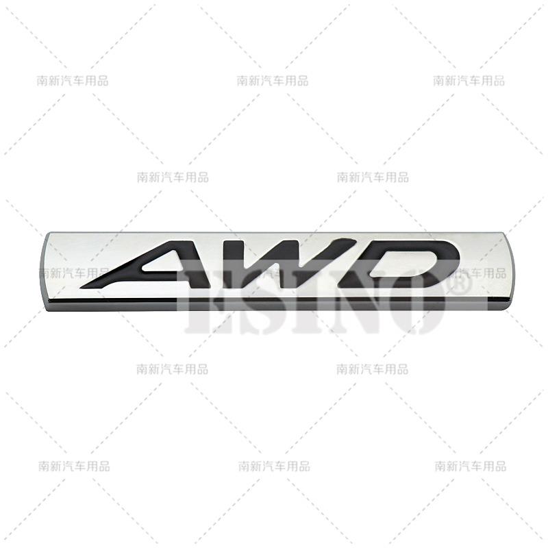 Car Styling 3D AWD Metal Chrome Zinc Alloy Emblem Car Body Badge Sticker Auto Accessory for Mazda 3 CX-3 CX-5 RX-8 RX-5