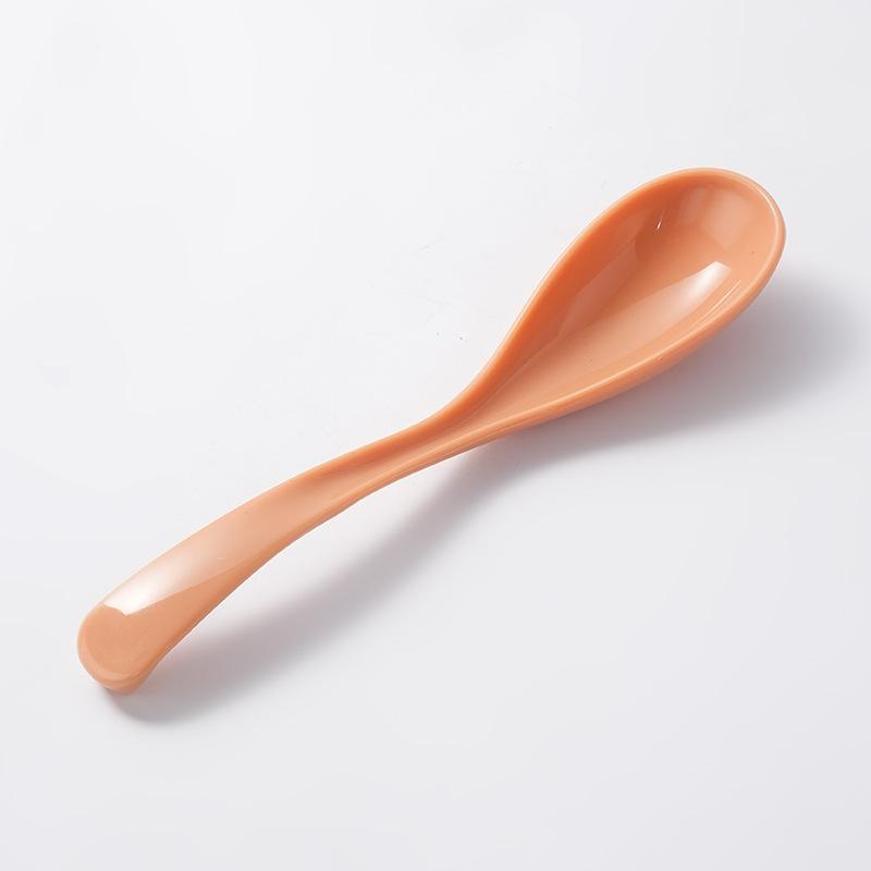 PP Material Soup Spoon, Long-handled Porcelain-like Soup Spoon, Household and Restaurant Ramen Spoon, Plastic Spoon