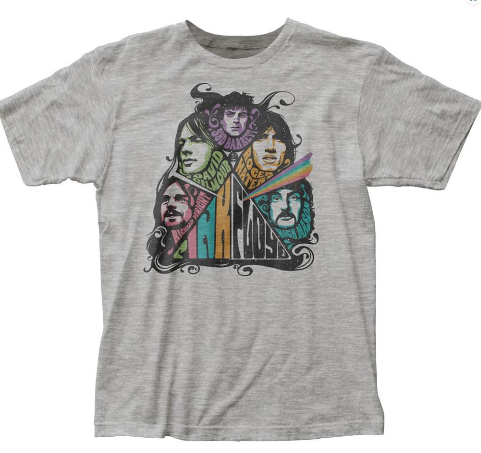 Pink Floyd Prism Illustration T Shirt Mens Rock and Roll ClassTshirt Unisex T-Shirt L