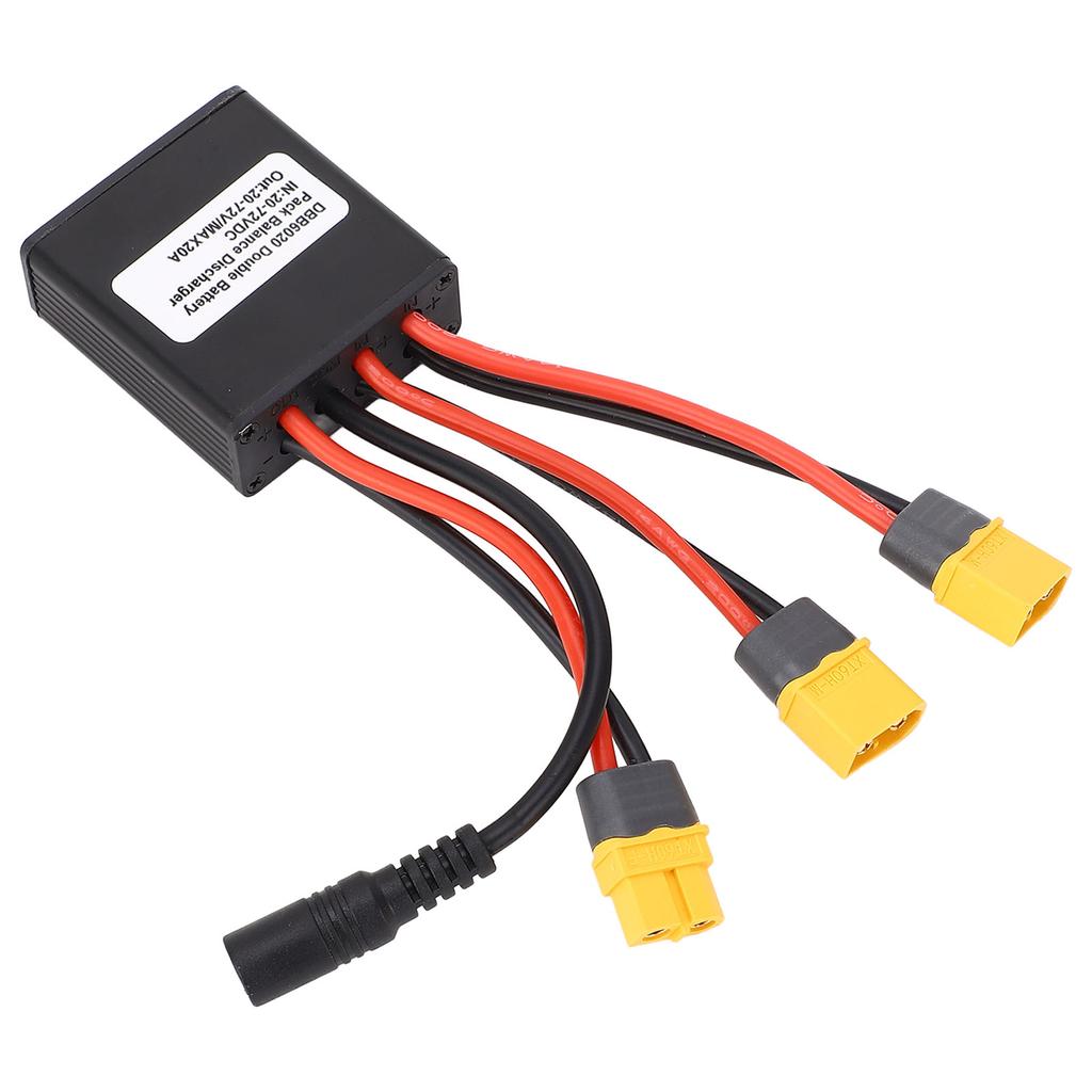 Dual Battery Parallel Module Adapter 20V‑72V Dual Battery Connector Adapter Increase Capacity Battery Discharge