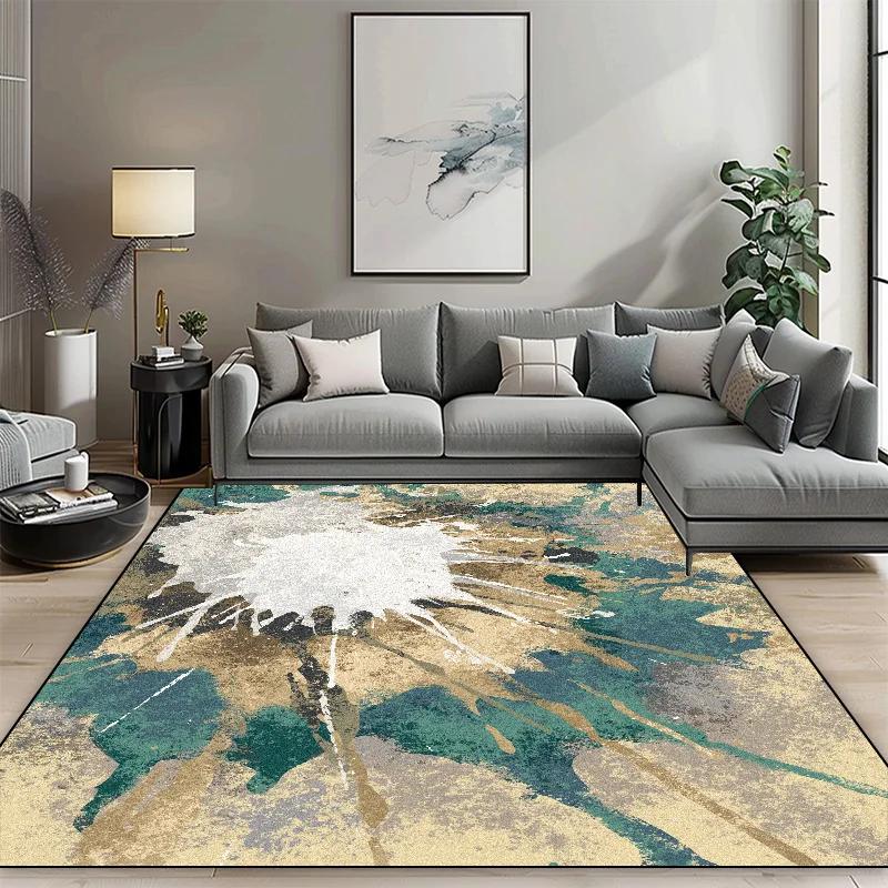 Nordic Light Luxury Living Room Carpets Short Plush Bedroom Floor Rugs Room Decor Large Area Sofa Coffee Table Mat 160x200cm