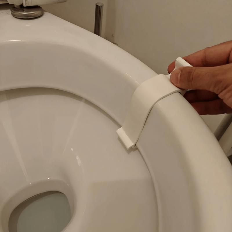 1/2 Pezzi Stabilizzatore Sedile WC, Fissa Coperchio WC Instabile e Allentato, Allineamento Facile Previene Spostamenti e Scivolamenti