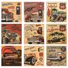 Car Retro Metal Tin Sign Plaque Car Pub Bar Wall Decor Vintage Plate Home Decor Art Poster 30x30cm