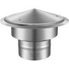 Skorstenshuv, 152,4 mm, Rund Takregnhuva i 304 Rostfritt Stål, 300 mm Förhöjda Huvud