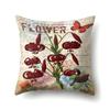 Polyester Pillowcase Automobile Decoration Retro Print Pillowcase Waist Cushion Cover Tower Bedside Cushion Cover