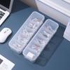 Moisture-proof Transparent Data Cable Organizer Detachable Waterproof Clutter Collection Box With Lid Desktop Organizer Office
