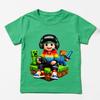 Roblox Game Print T-shirts voor Jongens Meisjes Kinderen Korte Mouw T-shirt Top Kinder Casual Kleding