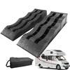 2PCS RV Leveling Ramps Anti-Skid Campers Tire Wheel Chocks Car Leveling Blocks Lightweight Curb Ramps Heavy Duty Threshold Ramp
