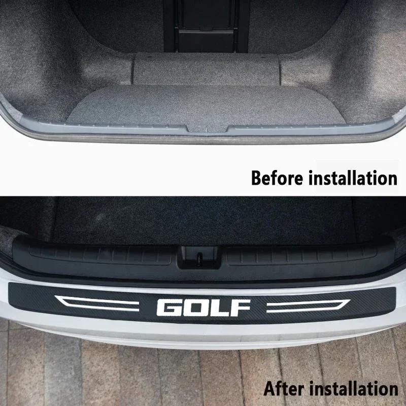 2026 New For VW VOLKSWAGEN Car Door Threshold Protective Anti Scratch Stickers Decals for Volkswagen VW GOLF Badge Trunk Doorsil