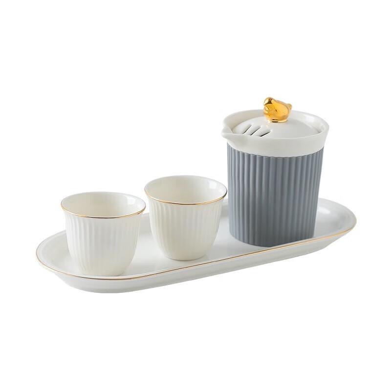 Weidu Gilded Bird Ceramic Tea Set
