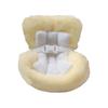 Doll Car Seat with Air Vent Clip Desktop Stand Cute Safety Belt Plush Cushion 17cm Doll Seat Car Ornament Gift for Collectors Fans