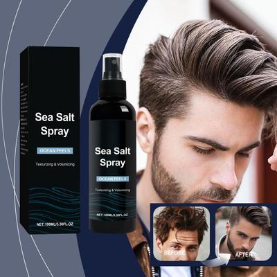 Men's Sea Styling Spray, Hair Root Texture Shaping, Quick-drying And Non-stiff Ingredients, Suitable For Multiple Scenarios,100ML