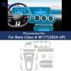Interior Paint Protective Film for Mercedes-Benz A-Class W177 2024-2026 Center Console Transparent Anti-Scratch TPU