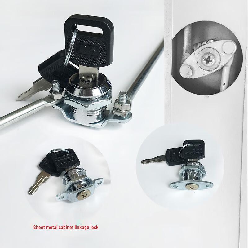 Universal Cabinet Connecting Rod Lock Positive Center 16mm with #4 Plate