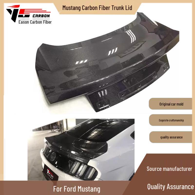 Fits 2015-2020 Mustang: Carbon Fiber Tailgate Lid & Accessories