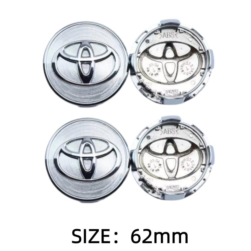 4Pcs 57/62mm Car Wheel Center Hub Cap Wheel Rim Cover for Toyota Corolla RAV4 Levin Yaris C-HR Camry Prado Prius Car Accessories