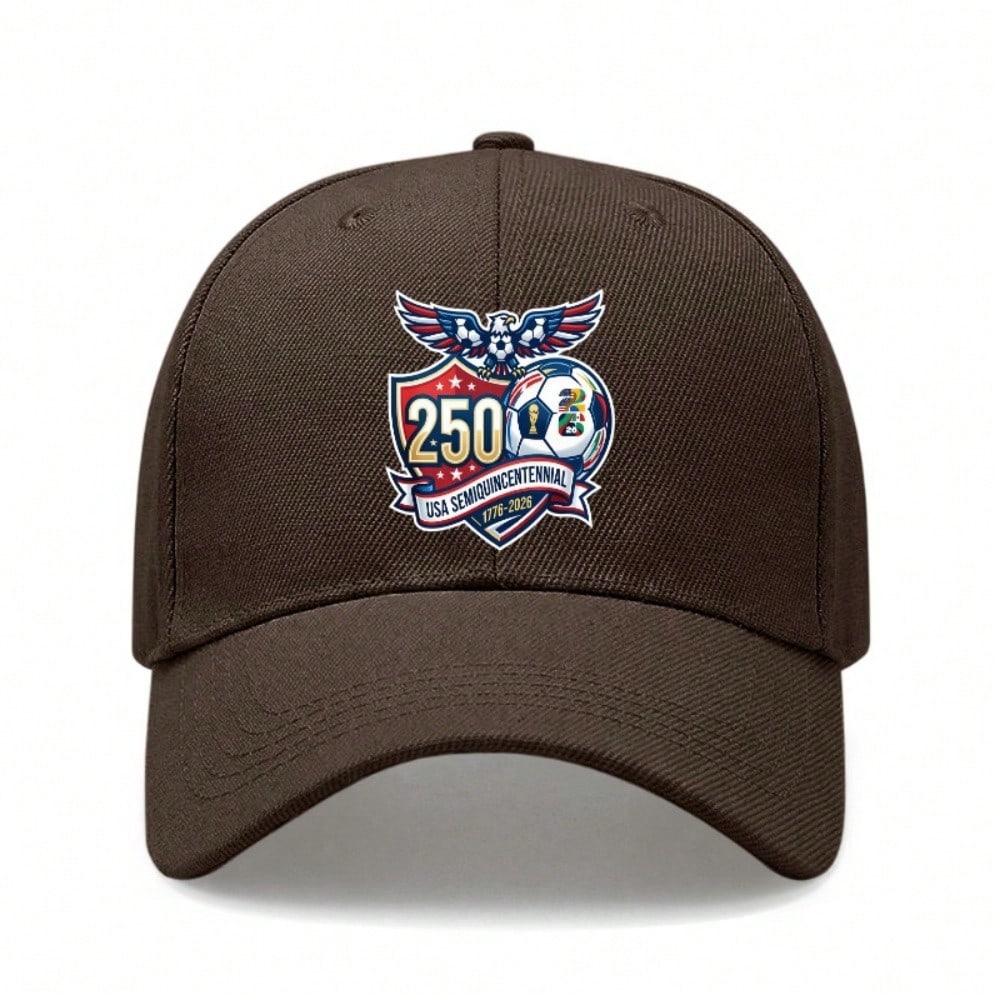 [Patriotic Baseball Cap] 250Th Anniversary USA Semiquincentennial Printed Black Polyester Adjustable Breathable Sun Protection Casual Outdoor Sports