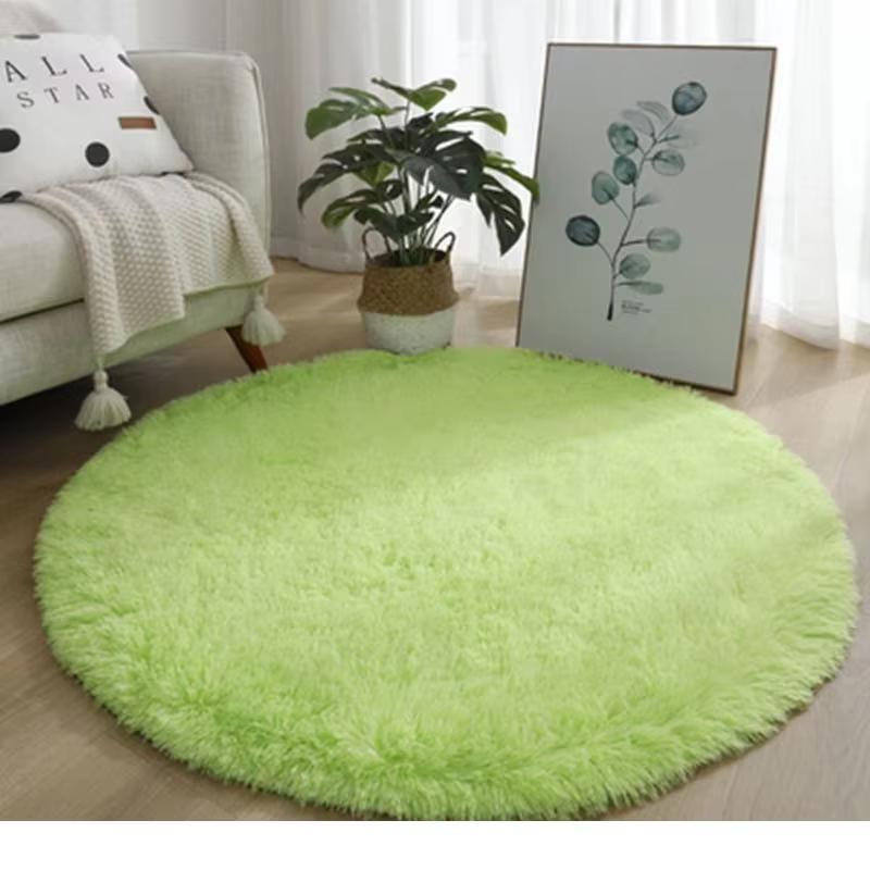 Super Soft Plush Round Rug Mat Fluffy White Carpets For Living Room Home Decor Bedroom Kid Room Decoration Salon Thick Pile Rug
