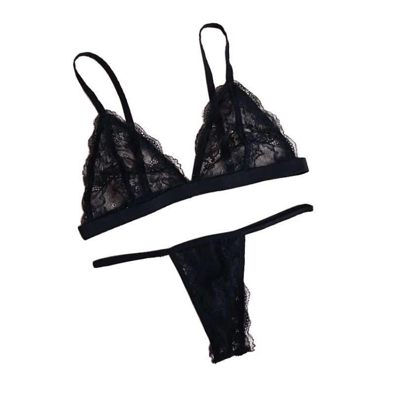 

Женское нижнее белье с цветочным принтом, ночное белье, пижамы, стринги, прозрачное нижнее белье, кружевные бюстгальтеры S