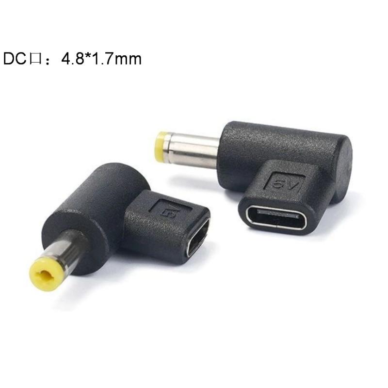 1 Stück Universal 5V TypeC auf DC 3,5x1,35mm/5,5x2,1mm/5,5x2,5mm Stecker Ladeadapter Konverter DC Stromanschluss