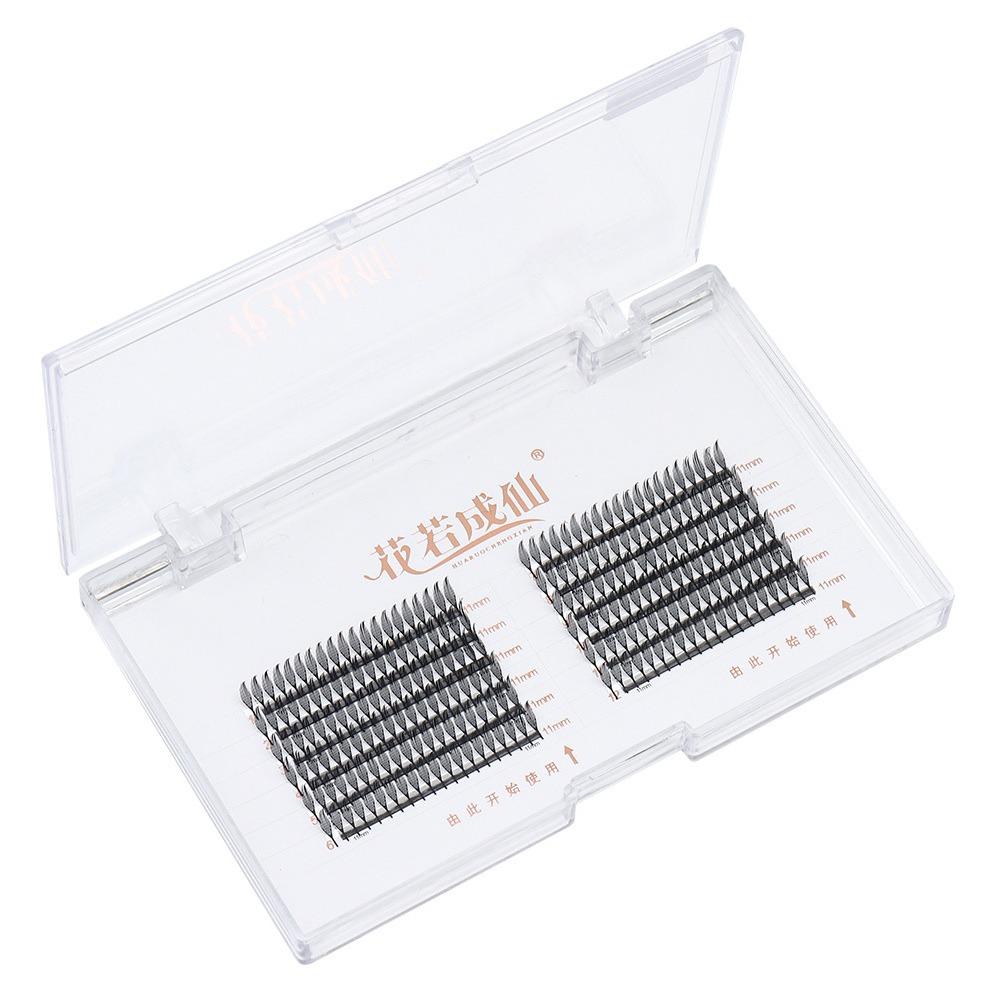 Premade Fans Comic Spire Eyelash Extension Lightweight Feather Lashes  for Everyday or Party Use