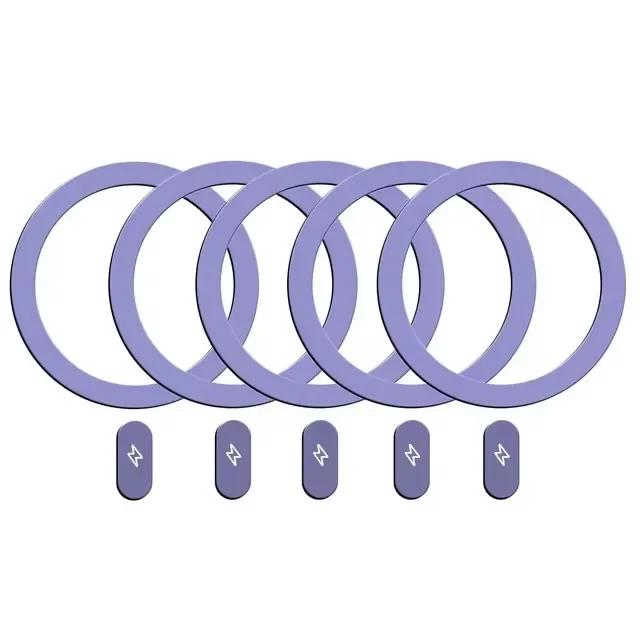 1/5 ks kovové nálepky kroužky univerzální bezdrátová nabíječka magnetické kroužky držák mobilního telefonu do auta železný plech pro iPhone 14 13 12