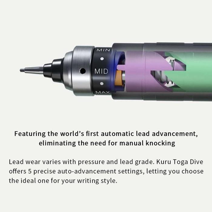 Mitsubishi Pencil Kurutoga Dive 0.5mm Abyss Blue 301473000