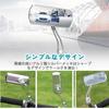 Aluminum Mirror Grip, Left and Right Set, Bike, Moped, Positive Screws, Square 0.4 inches