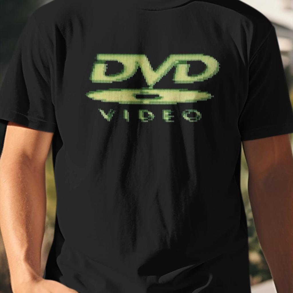 Retro DVD Vintage Kurzarm Grafikdruck High-End Grafik Rundhals Sommer Unisex T-Shirt