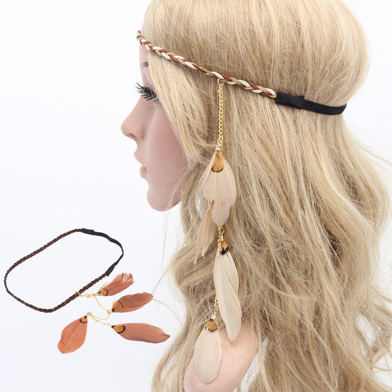 Buy Boho Hippie Feather Headband 