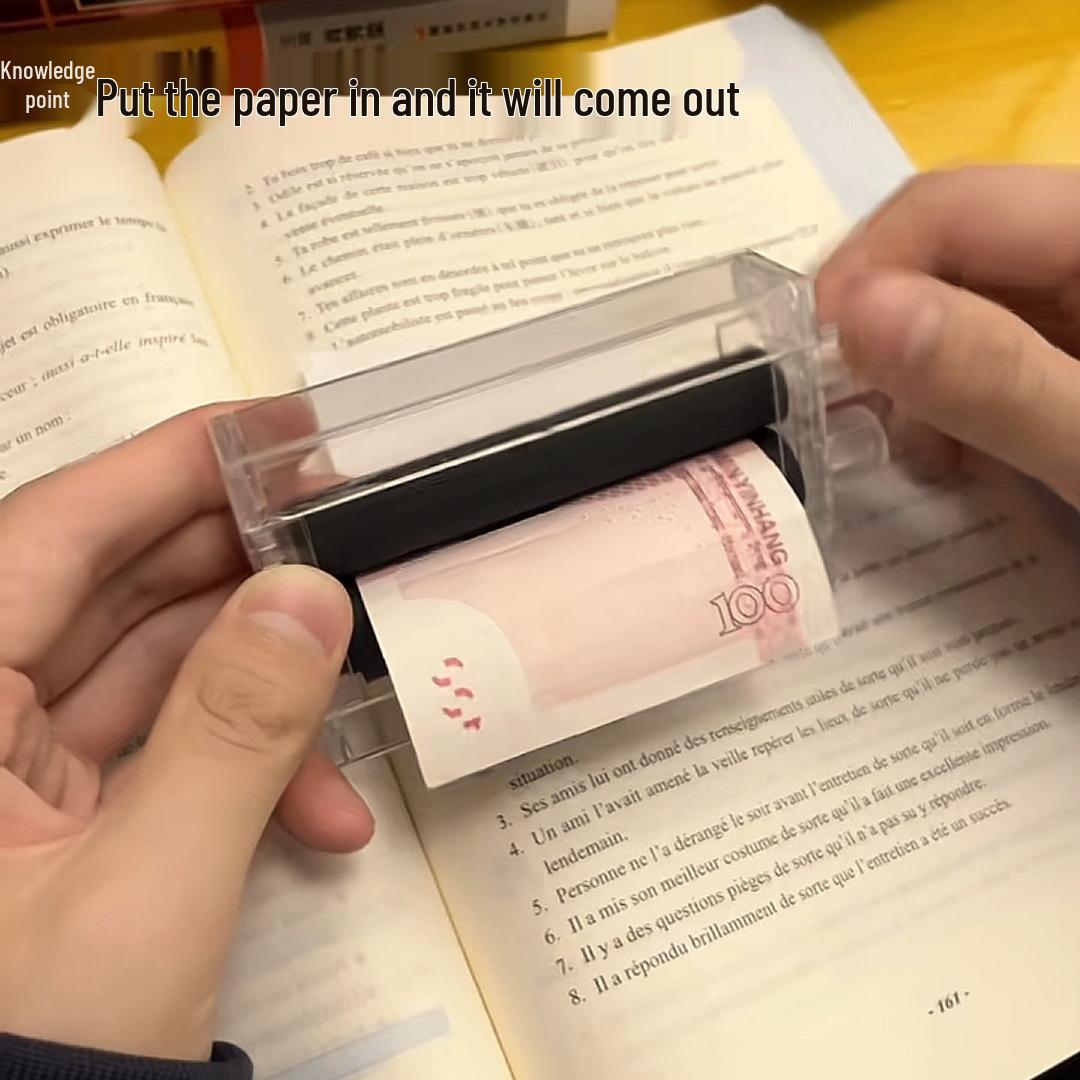 

Magic Money Maker Toy: Transform Paper into Banknotes - Interactive Magic Prop for Kids 1-piece Magic Printing Machine